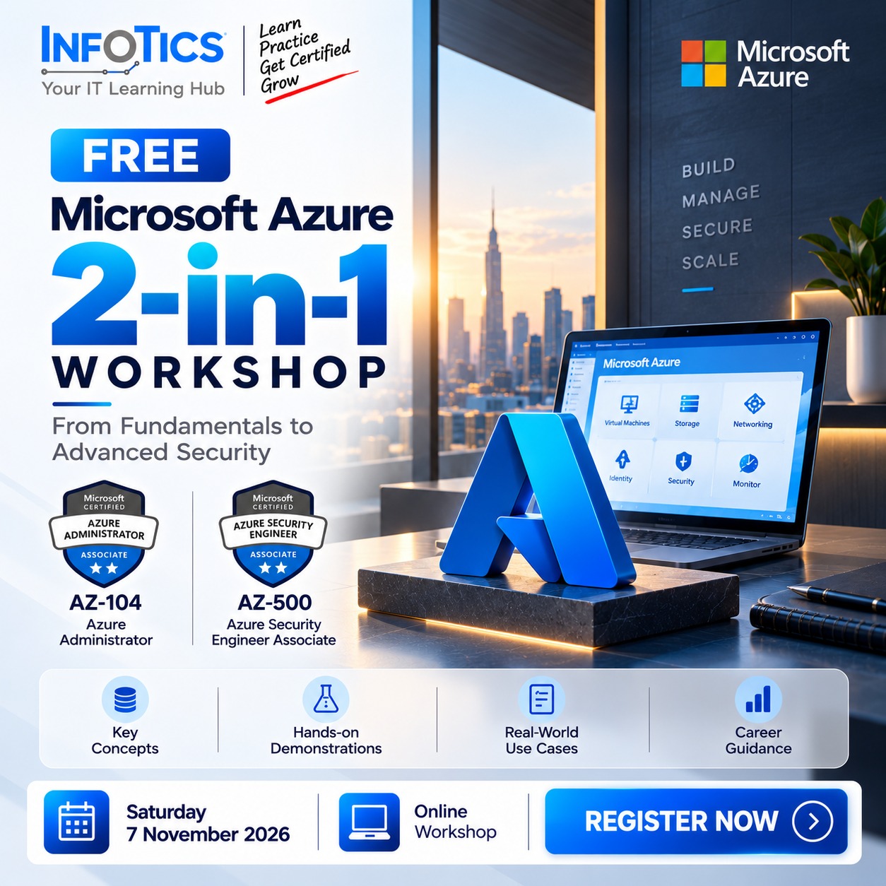 FREE Microsoft Azure 2-in-1 Workshop: AZ-104 + AZ-500